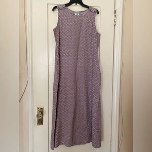 Vintage Laura Ashley Linen Maxi Dress - US 14